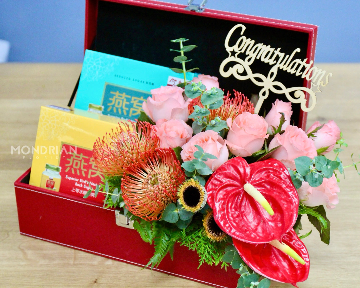Bird's Nest gift Hamper | New Born gift hamper | get well soon hamper | hamper delivery sg | Bird's Nest hamper | get well soon hamper | Mondrian Florist