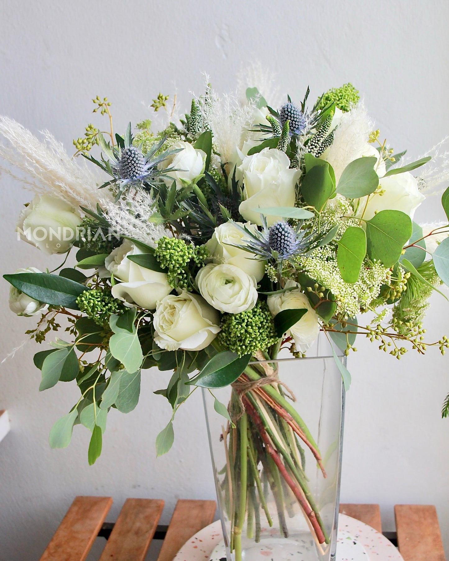 White Rose Bridal Bouquet | ROM bridal bouquet | wedding flower | wedding florist sg | rustic bridal bouquet | sg wedding decor| lace bridal bouquet | Mondrian Florist SG