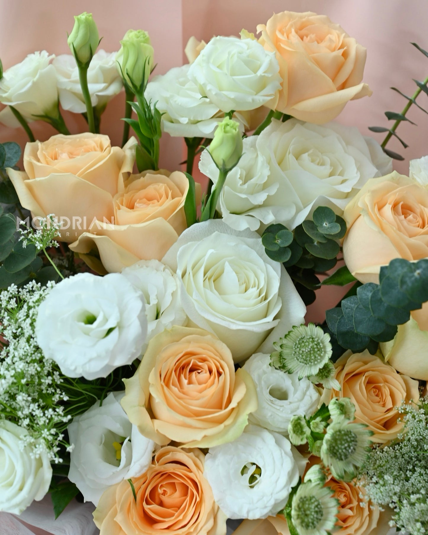 Rose bouquet | champagne rose bouquet | flower bouquet sg | luxury rose bouquet | Flower Delivery SG | Mondrian Florist SG