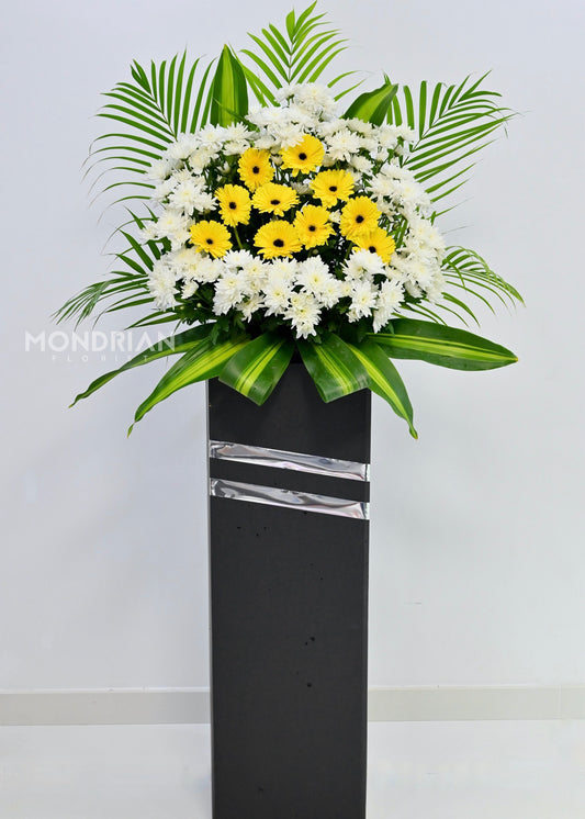 Condolence Flower Stand | condolence stand | sympathy flower stand | funeral flower sg
