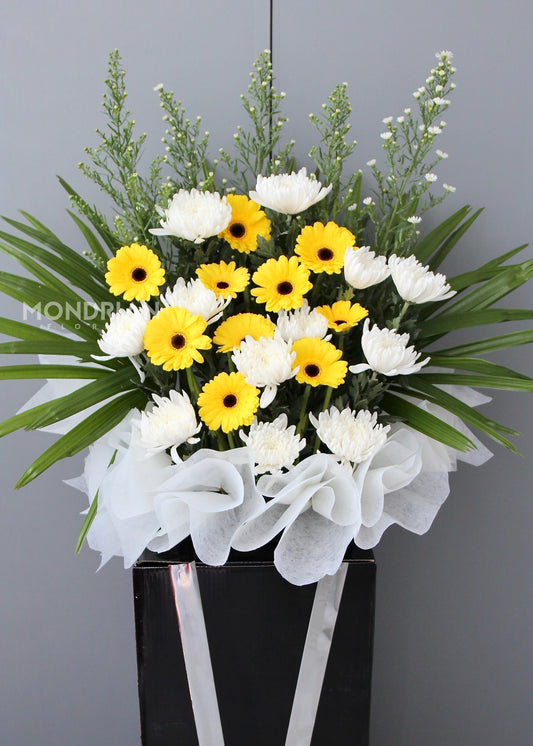 Condolence Cross Stand | funeral flower stand | sympathy flower stand | send funeral flower sg