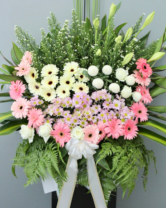 Condolence flower Stand | funeral flower stand | sympathy flower stand | send funeral flower sg