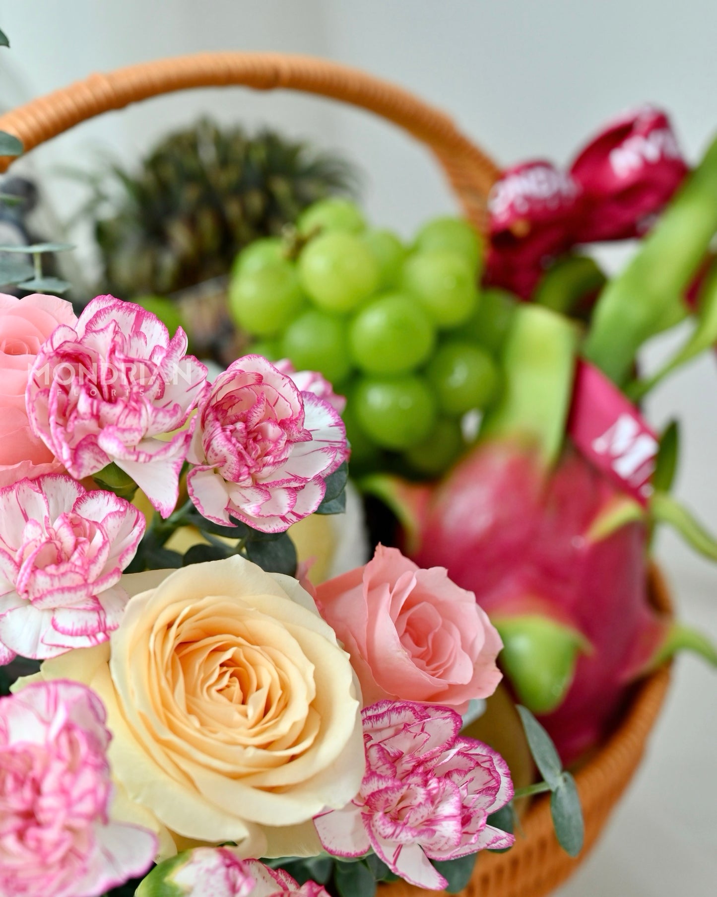 Fruit Basket delivery | Floral hamper box | gift hamper | get well soon gift sg | congratulation hamper gift | Mondrian Florist SG