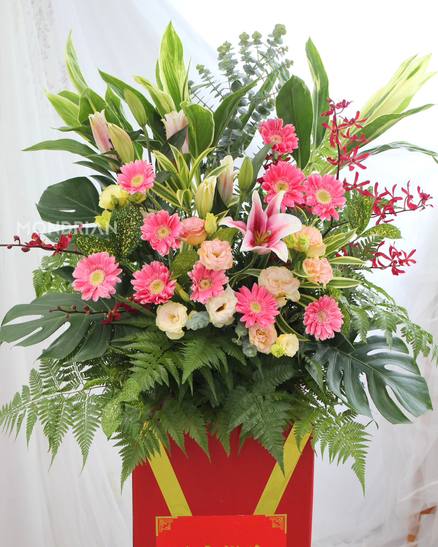 Grand Opening Flower Stand | 开业花篮 | congratulatory flower delivery |congratulation flower stand | shop open flower stand | office open flower | Flower stand Delivery sg | Mondrian Florist SG