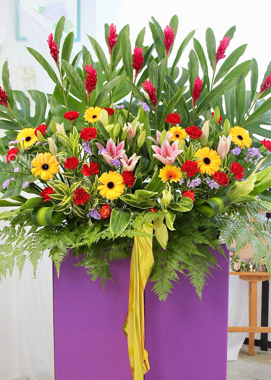 Luxury Grand Opening Flower Stand | 开业花篮 | Big congratulatory flower delivery |congratulation flower stand | shop open flower stand | office open flower | Flower stand Delivery sg | Mondrian Florist SG