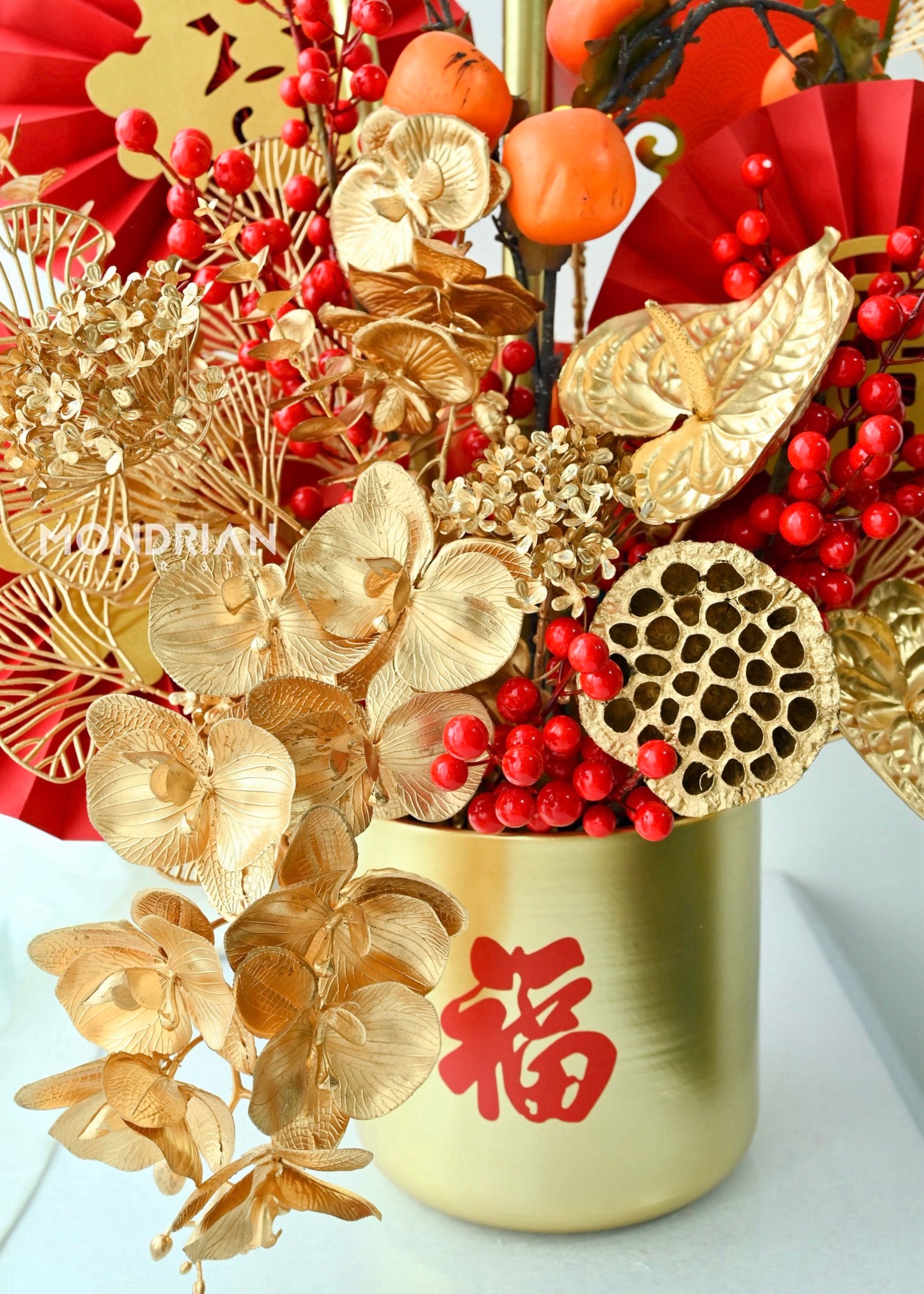 Grand Opening Flower Stand | 开业花篮 | table top flower arrangement |congratulation flower stand | shop open flower stand | office open flower | Flower stand Delivery sg | Mondrian Florist SG