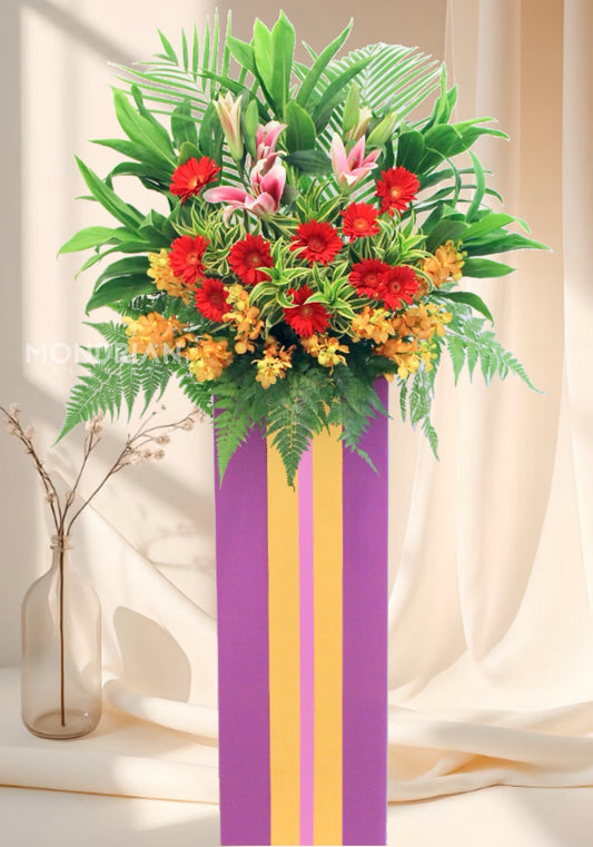 Grand Opening Flower Stand | 开业花篮 | congratulatory flower delivery |congratulation flower stand | shop open flower stand | office open flower | Flower stand Delivery sg | Mondrian Florist SG