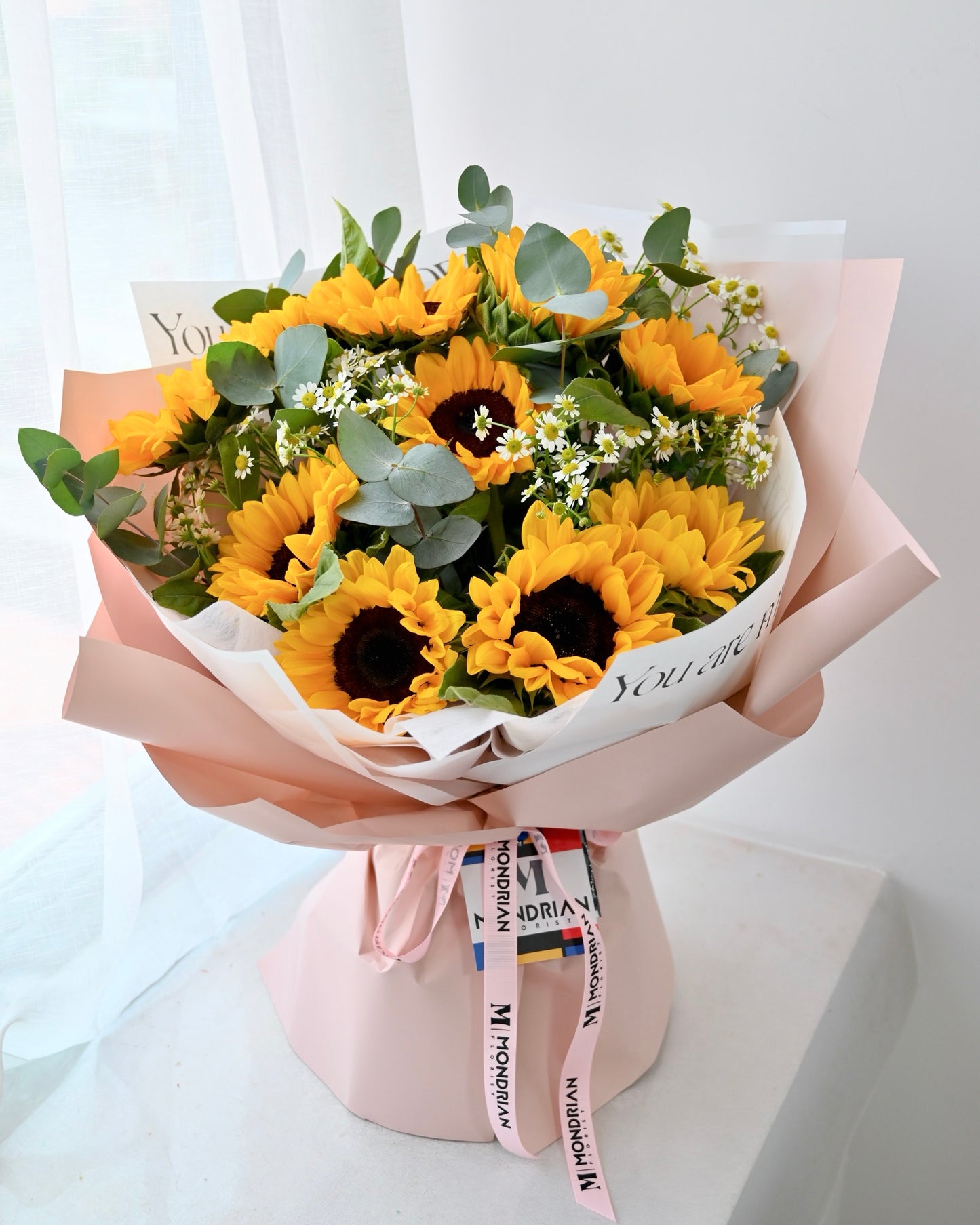 Sunflower Bouquet | graduation flower | sunflower delivery | birthday flower delivery sg | sg florist | flower shop near me | Mondrian Florist SG