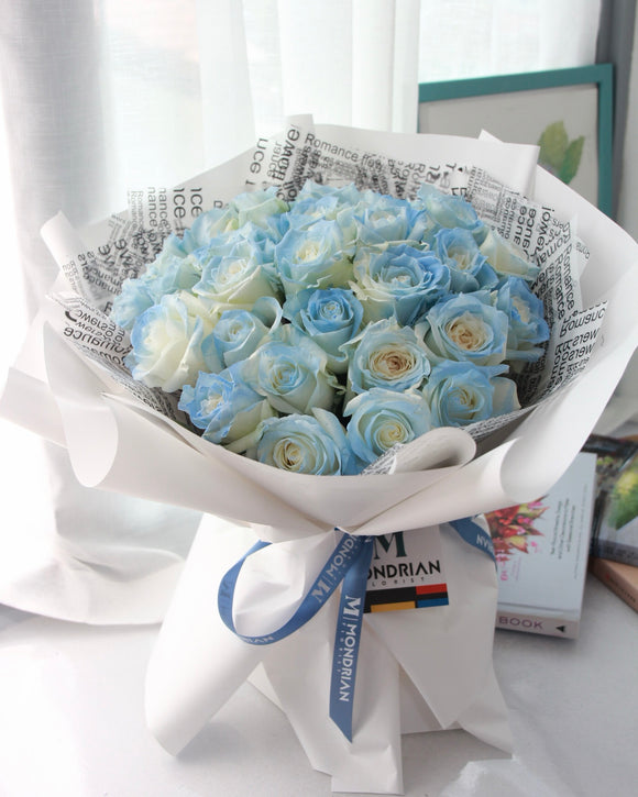 aurora rose Flower Bouquets Singapore | anniversary flower bouquet | Valentine's Day flower delivery | Mondrian Florist SG