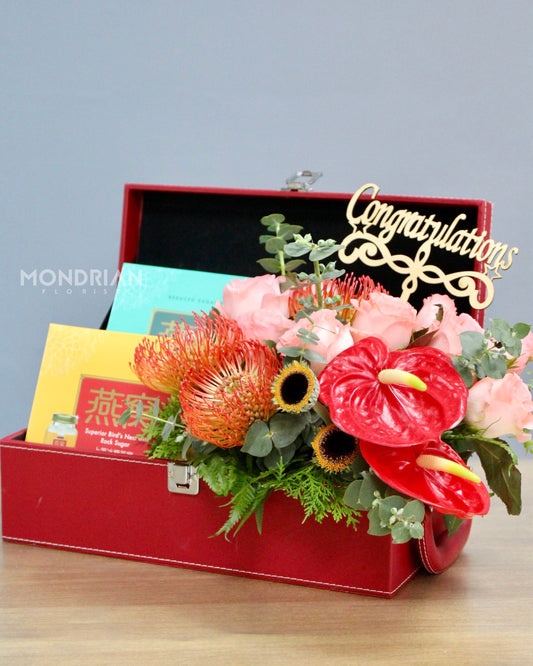 Bird's Nest gift Hamper | New Born gift hamper | get well soon hamper | hamper delivery sg | Bird's Nest hamper | get well soon hamper | Mondrian Florist