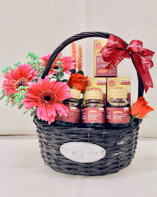 Essence of Chicken Hamper Singapore | get well soon hamper | new born hamper | gift hamper Delivery | Mondrian Florist SG