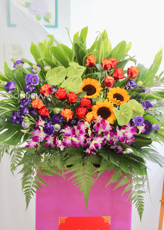 Grand Opening Flower Stand | congratulatory flower delivery | congratulation flower stand | shop open flower stand | Flower Delivery sg | Mondrian Florist SG