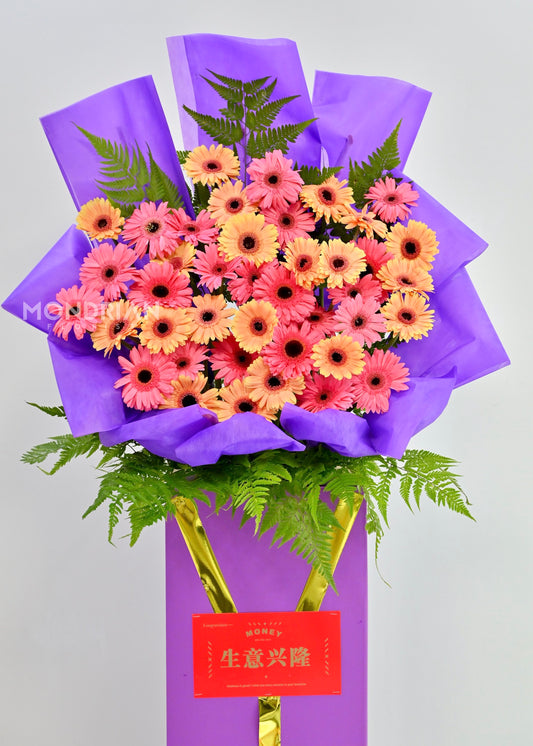 Lux Grand Opening Flower Stand | 开业花篮 | congratulatory flower delivery |congratulation flower stand | big shop open flower stand | office open flower | Flower stand Delivery sg | Mondrian Florist SG