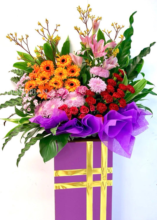 Grand Opening Flower Stand | congratulatory flower delivery | congratulation flower stand | shop open flower stand | Flower Delivery sg | Mondrian Florist SG