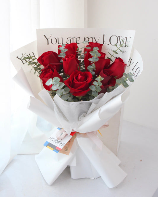 Red rose bouquet | rose only bouquet sg | flower bouquet sg | red rose delivery | birthday rose delivery | anniversary flower | flower delivery sg | Mondrian Florist