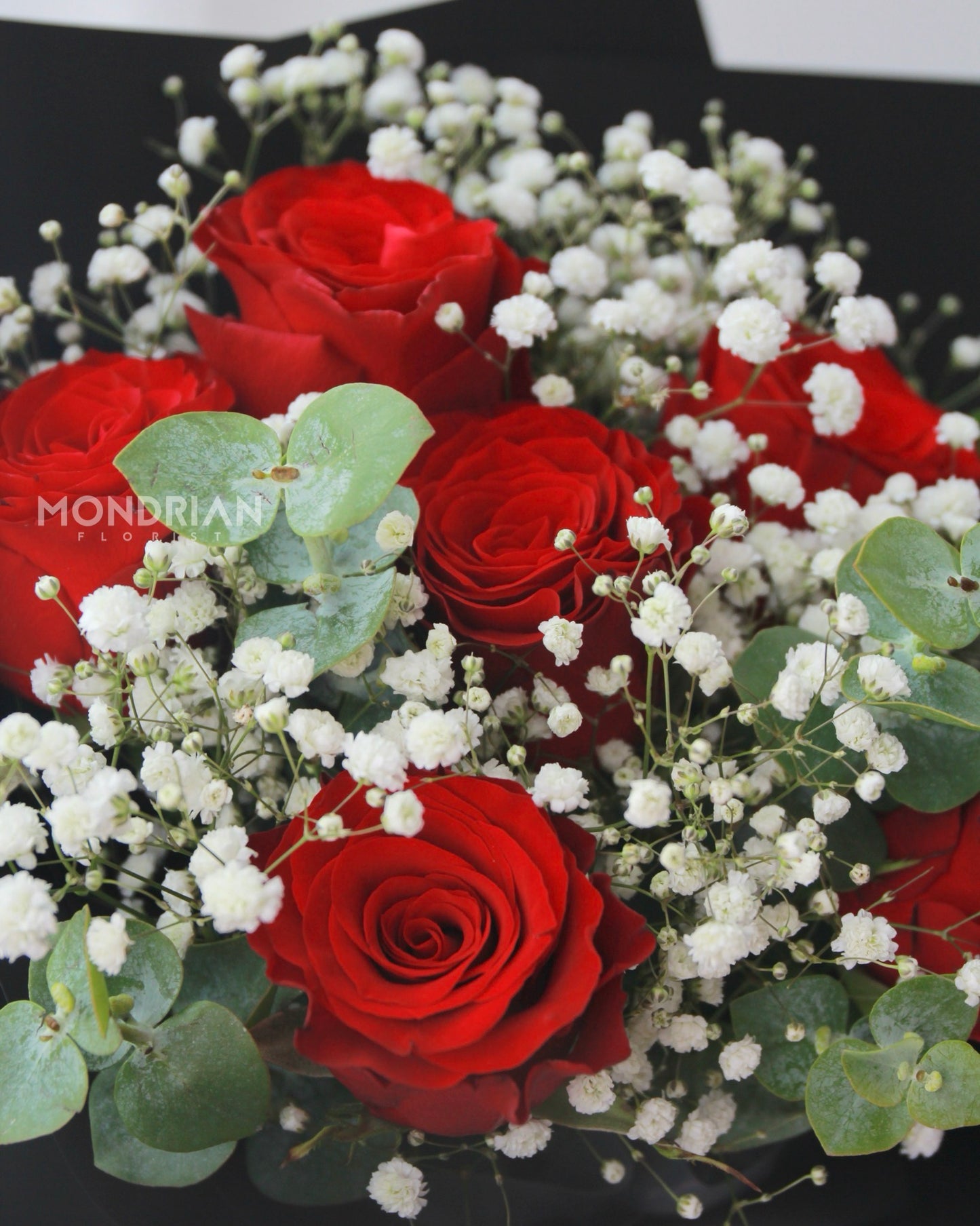 red rose and baby's breath bouquet | Red rose bouquet | rose only sg | birthday flower delivery | Mondrian Florist