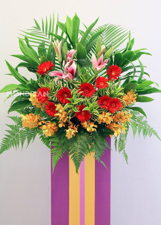 Grand Opening Flower Stand | 开业花篮 | congratulatory flower delivery |congratulation flower stand | shop open flower stand | office open flower | Flower stand Delivery sg | Mondrian Florist SG