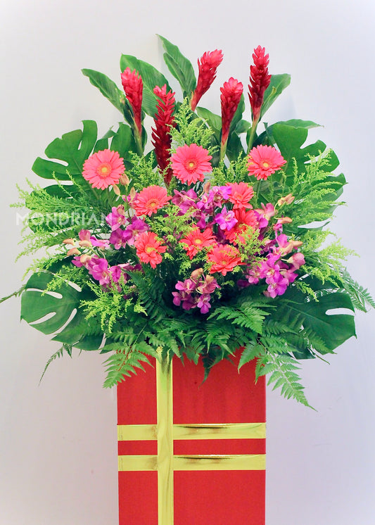 Grand Opening Flower Stand | 开业花篮 | congratulatory flower delivery |congratulation flower stand | shop open flower stand | office open flower | Flower stand Delivery sg | Mondrian Florist SG