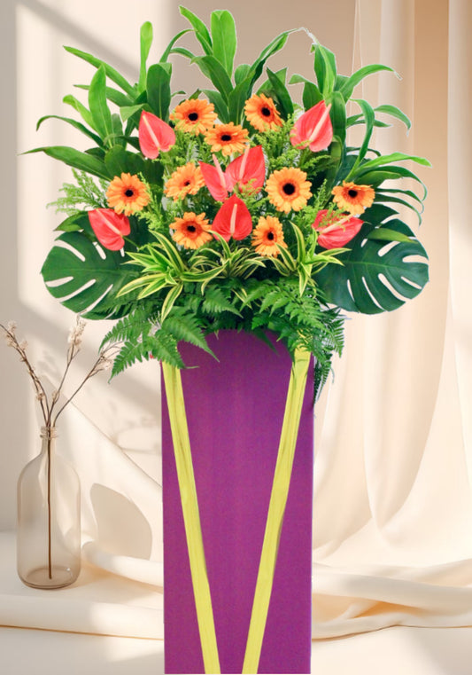 Grand Opening Flower Stand | 开业花篮 | congratulatory flower delivery |congratulation flower stand | shop open flower stand | office open flower | Flower stand Delivery sg | Mondrian Florist SG