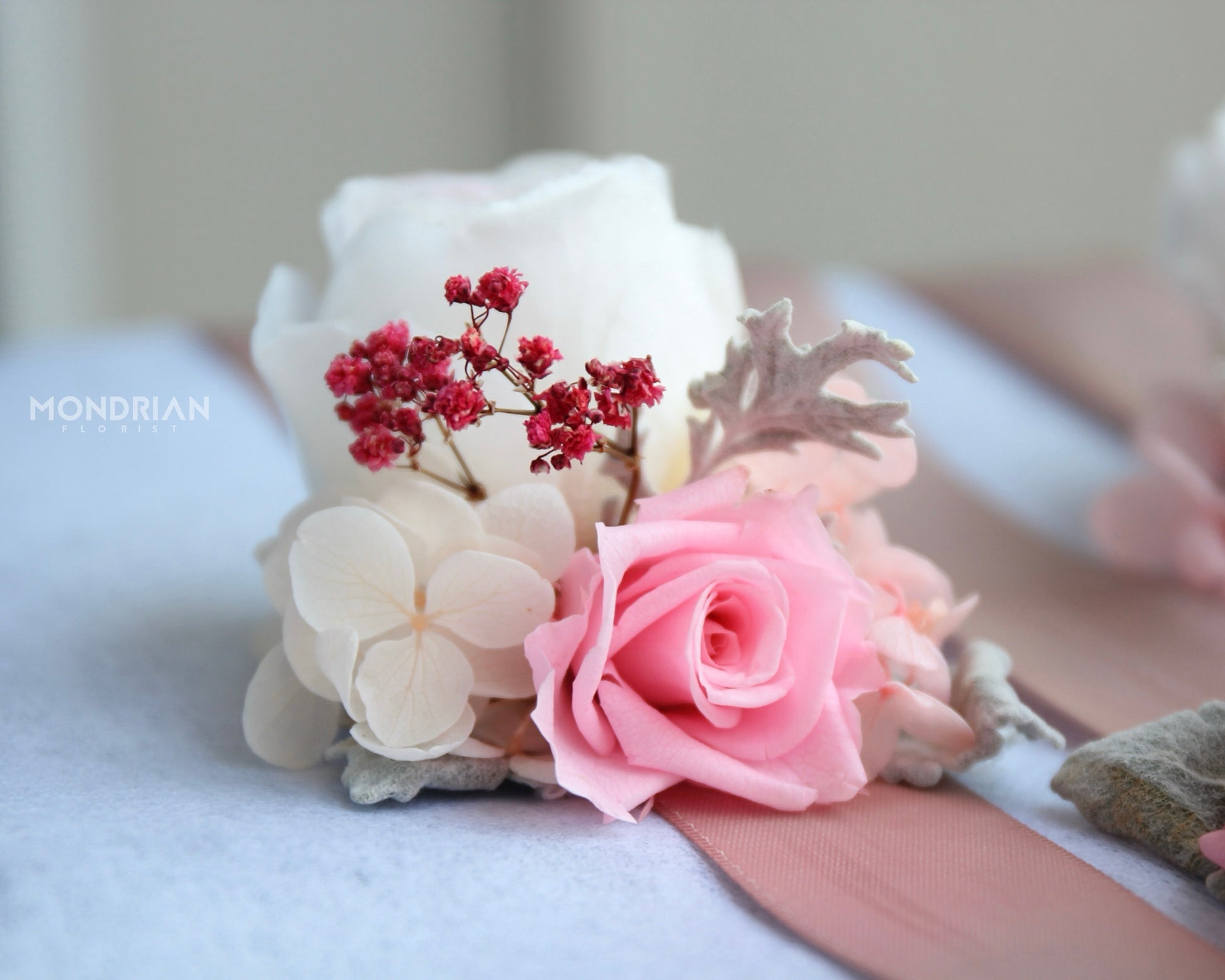 Wrist Corsage | wedding flower sg | sg wedding florist | bridesmaid flower | Mondrian Florist SG