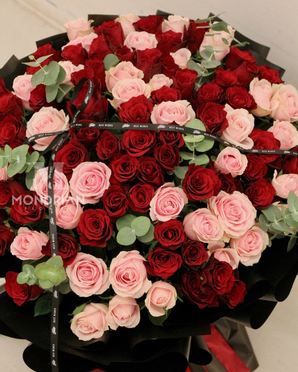 99 Rose Only Mixed Bouquet - MondrianFlorist