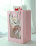 Preserved Flower Bouquet - pink Rose - cotton flower | flower delivery online florist | Mondrian Florist SG