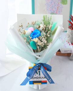 Preserved Rose Bouquet | dried flower bouquet | dried baby's breath bouquet | flower delivery sg | Mondrian Florist SG