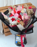 preserved_red_rose_bouquet - mondrian_florist - preserved_pink_rose_bouquet - valentine's_day_flower_delivery - dried_flower_bouquet - v_day_flower_bouquet