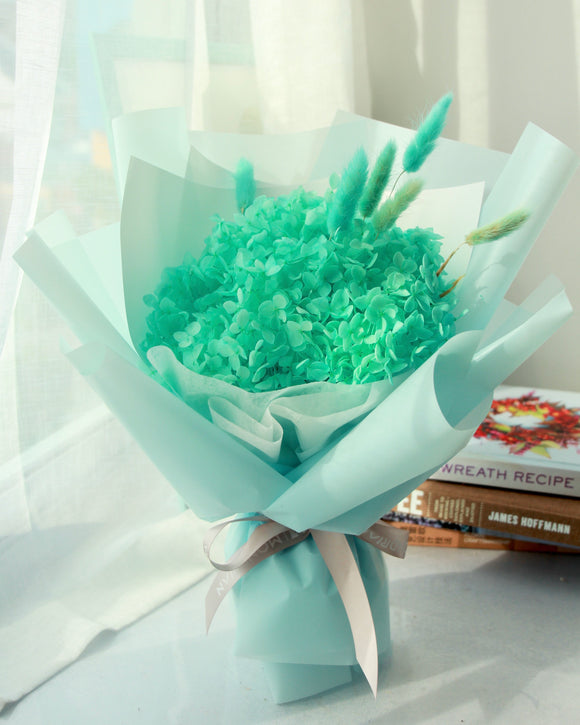 tiffany_blue_hydrangea_bouquet | flower_Delivery_sg | Mondrian_Florist_SG