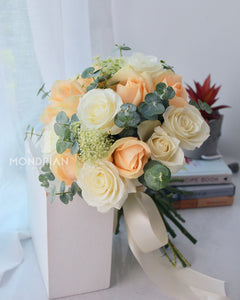champagne_bridal_bouquet - mondrian_florist - wedding_flower_sg