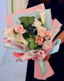 Flower bouquet | Calla Lily | pink rose bouquet | Flower Delivery sg | flower bouquet singapore | Mondrian Florist SG