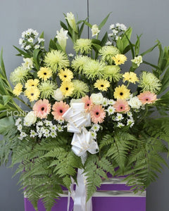 Condolence Cross Stand | condolence flower stand | sympathy flower stand | funeral flower sg