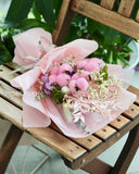 Dried Flower Bouquet - Pink Bubbles - MondrianFloristDried Flower Bouquet - cotton_flower - MondrianFlorist