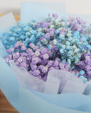 Blue and purple Baby's Breath | baby's breath flower bouquet | birthday flower bouquet | Flower Delivery sg | Mondrian Florist SG