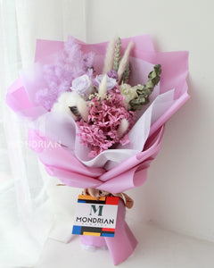 Preserved Rose Bouquet | dried flower bouquet | purple rose bouquet | flower delivery sg | Mondrian Florist SG