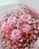 Preserved Rose Bouquet | pink rose | flower delivery sg | birthday flower | dried flower bouquet | Mondrian Florist SG