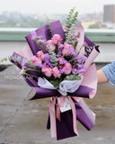 Purple_Rose_Bouquet - Lilac_rose_bouquet - Mondrian_Florist