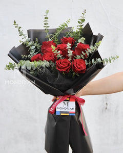 red_rose_bouquet - Mondrian_Florist