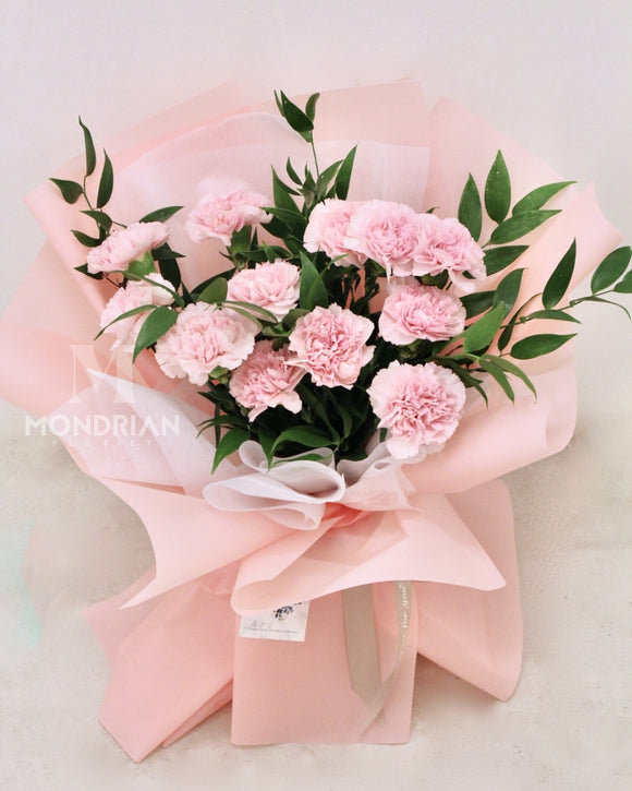 Pink Carnation Bouquet - MondrianFlorist