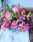 Table Arrangement with Protea | wedding flower decor | ROM table centrepiece | sg wedding florist | wedding Flower Delivery | Mondrian Florist SG